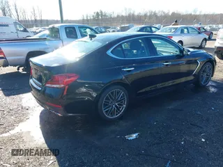 2019 Genesis G70 2.0T Advanced with VIN KMTG34LA0KU032218, listed as a IAAI auction lot 41527763 with 69,501 mi miles. Bid and sale history available at carsss.com. Image 4.