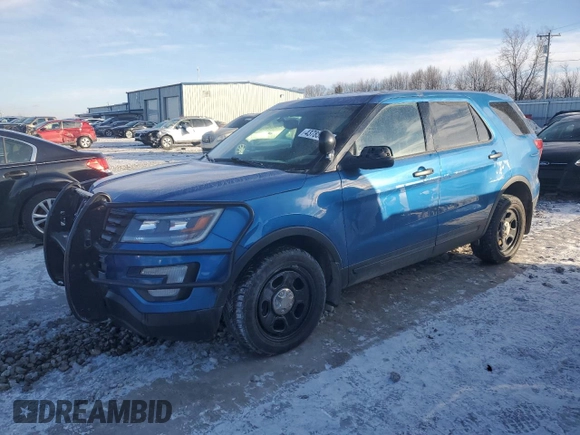 2017 Ford Police Interceptor Utility с VIN 1FM5K8AR5HGA48667, выставлен на аукционе Copart как лот 43785555 с пробегом 115 923 миль миль и Чистый • Clean title. История ставок и продаж доступна на DreamBid. Изображение 1.