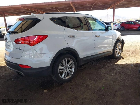 2014 Hyundai Santa Fe Sport with VIN 5XYZWDLA8EG229741, listed as a IAAI auction lot 41870858 with NaN miles. Bid and sale history available at carsss.com. Image 4.
