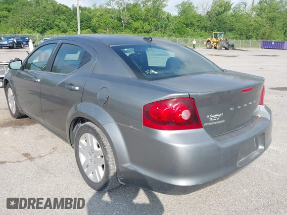 2013 Dodge Avenger SE with VIN 1C3CDZAB2DN637426, listed as a IAAI auction lot 42116863 with 95,597 mi miles. Bid and sale history available at carsss.com. Image 3.