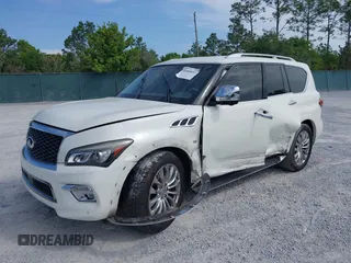 2016 Infiniti QX80 with VIN JN8AZ2NE7G9125016, listed as a IAAI auction lot 42080053 with 114,655 mi miles. Bid and sale history available at carsss.com. Image 18.