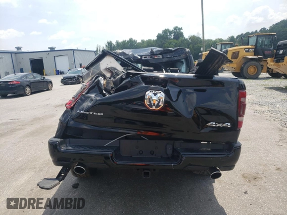 2019 Ram 1500 Limited with VIN 1C6SRFHT1KN625634, listed as a Copart auction lot 62355315 with 65,171 mi miles and Salvage title. Bid and sale history available at DreamBid. Image 6.