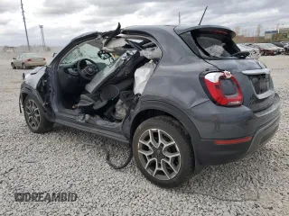 2021 FIAT 500X Trekking with VIN ZFBNF3B18MP945435, listed as a Copart auction lot 78608024 with Not provided miles and Salvage title. Bid and sale history available at DreamBid. Image 2.
