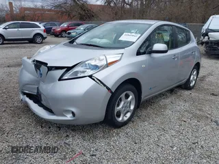2012 Nissan LEAF SL with VIN JN1AZ0CP4CT026366, listed as a IAAI auction lot 41843842 with 62,509 mi miles. Bid and sale history available at carsss.com. Image 2.