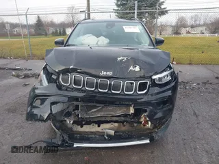 2022 Jeep Compass Limited with VIN 3C4NJDCBXNT150313, listed as a IAAI auction lot 41207215 with 44,415 mi miles and . Bid and sale history available at DreamBid. Image 12.