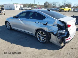 2018 Genesis G80 Ultimate with VIN KMHGN4JF4JU249515, listed as a IAAI auction lot 41806391 with 44,462 mi miles and . Bid and sale history available at carsss.com. Image 3.