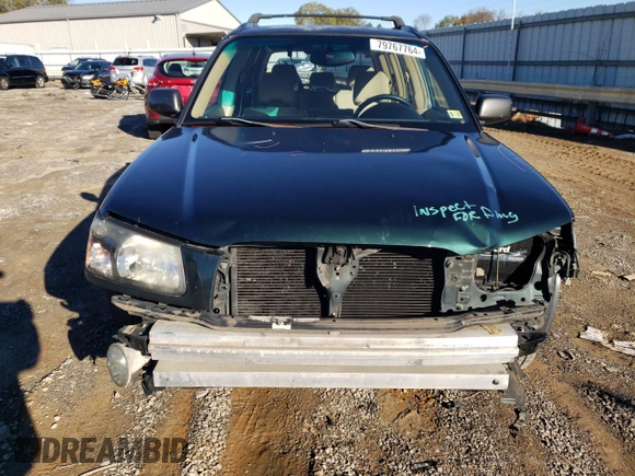 2003 Subaru Forester XS with VIN JF1SG65643H721776, listed as a Copart auction lot 79767764 with 201,224 mi miles and Salvage Title. Bid and sale history available at carsss.com. Image 5.