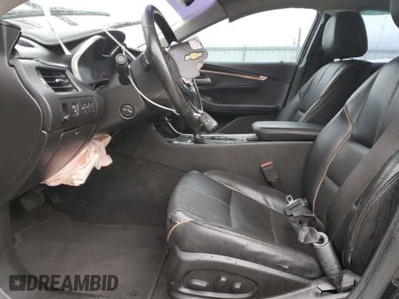 2018 Chevrolet Impala Premier with VIN 2G1125S31J9105505, listed as a Copart auction lot 86197984 with 55,837 mi miles and Salvage Title. Bid and sale history available at DreamBid. Image 7.