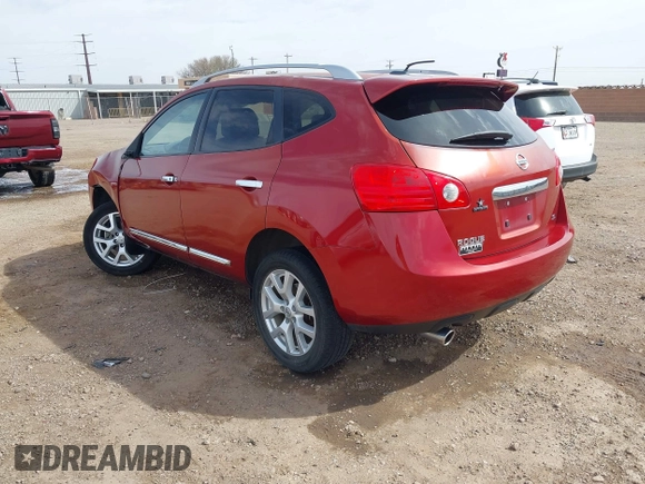 2012 Nissan Rogue S with VIN JN8AS5MT2CW267825, listed as a IAAI auction lot 41822891 with 128,407 mi miles. Bid and sale history available at carsss.com. Image 3.