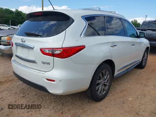 2015 Infiniti QX60 with VIN 5N1AL0MM2FC533155, listed as a IAAI auction lot 42318943 with 197,033 mi miles and . Bid and sale history available at DreamBid. Image 4.