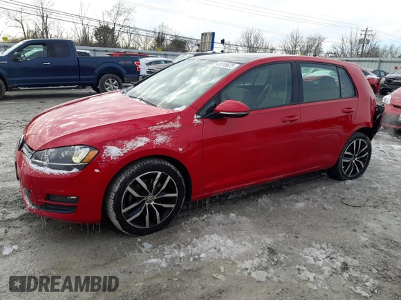 2015 Volkswagen Golf TSI SEL with VIN 3VW217AU2FM083840, listed as a Copart auction lot 45018625 with 111,778 mi miles and Salvage title. Bid and sale history available at DreamBid. Image 1.