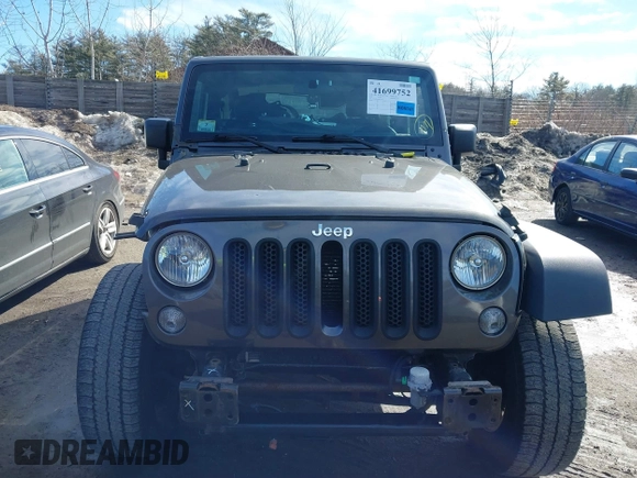 2017 Jeep Wrangler Sport with VIN 1C4AJWAG4HL722176, listed as a IAAI auction lot 41699752 with 72,491 mi miles and . Bid and sale history available at DreamBid. Image 13.