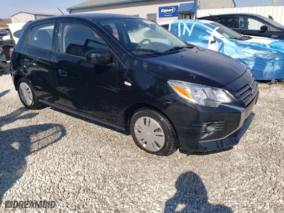 2021 Mitsubishi Mirage ES with VIN ML32AUHJ1MH007009, listed as a Copart auction lot 47375355 with 55,226 mi miles and Salvage Title. Bid and sale history available at carsss.com. Image 4.