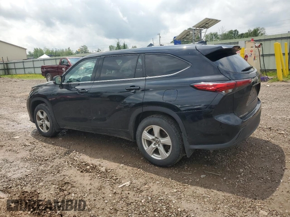 2020 Toyota Highlander LE with VIN 5TDBZRBH8LS033318, listed as a Copart auction lot 62912405 with 69,525 mi miles and Salvage title. Bid and sale history available at DreamBid. Image 2.