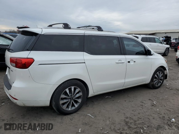 2015 Kia Sedona SX with VIN KNDMC5C19F6066689, listed as a Copart auction lot 85080314 with 154,972 mi miles and Clean Title. Bid and sale history available at carsss.com. Image 3.