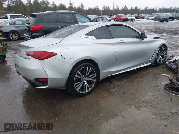2018 Infiniti Q60 3.0t LUXE with VIN JN1EV7EL4JM391184, listed as a IAAI auction lot 41688193 with 123,925 mi miles. Bid and sale history available at carsss.com. Image 4.