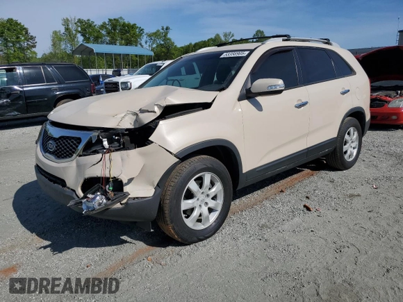 2011 Kia Sorento LX with VIN 5XYKT4A1XBG089359, listed as a Copart auction lot 53356905 with 141,407 mi miles and Salvage Title. Bid and sale history available at DreamBid. Image 1.