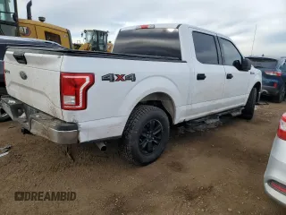 2017 Ford F-150 XL with VIN 1FTEW1E89HKC46487, listed as a Copart auction lot 45216065 with 153,488 mi miles and Salvage Title. Bid and sale history available at carsss.com. Image 3.