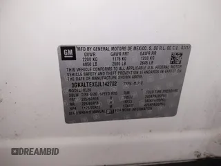 2018 GMC Terrain SLE with VIN 3GKALTEX0JL142702, listed as a IAAI auction lot 41683908 with 85,243 mi miles. Bid and sale history available at carsss.com. Image 9.