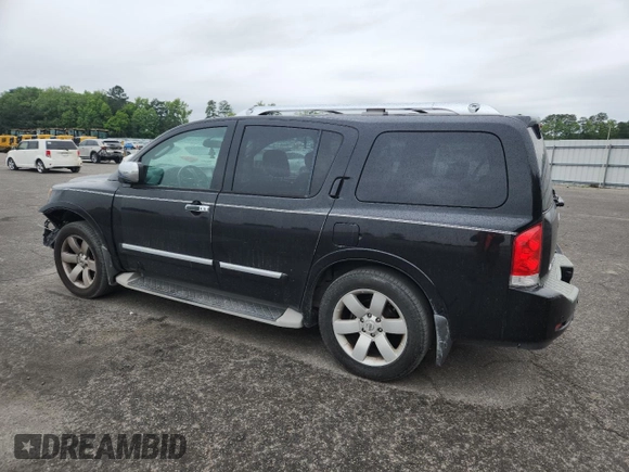 2010 Nissan Armada Titanium z VIN 5N1BA0ND0AN619506, wystawiony jako Copart lot #58329005 z przebiegiem 212 496 mil mil oraz Szkoda całkowita • Salvage title. Historia ofert i sprzedaży dostępna na DreamBid. Obrazek 2.