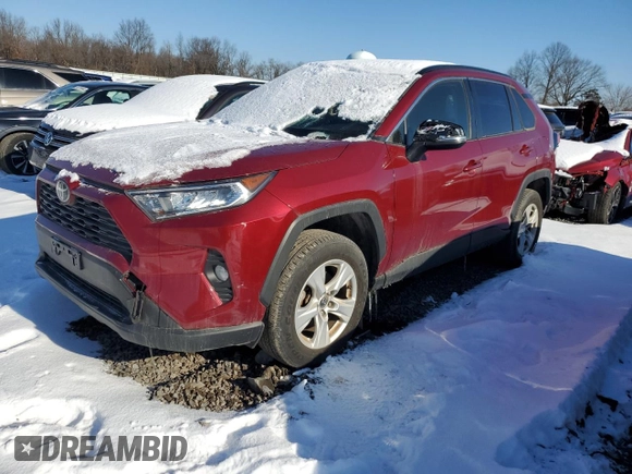 2019 Toyota RAV4 with VIN NJ1457E, listed as a Copart auction lot 50837324 with 44,266 mi miles and Salvage title. Bid and sale history available at DreamBid. Image 4.