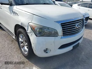 2012 Infiniti QX56 8-passenger with VIN JN8AZ2NC3C9317218, listed as a IAAI auction lot 42068393 with 221,820 mi miles. Bid and sale history available at carsss.com. Image 6.