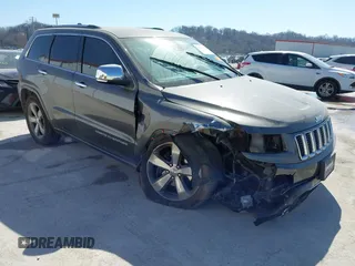 2015 Jeep Grand Cherokee Overland with VIN 1C4RJECT2FC648292, listed as a IAAI auction lot 41806402 with 116,766 mi miles. Bid and sale history available at carsss.com. Image 1.