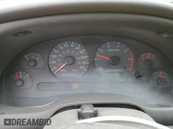 2002 Ford Mustang Standard with VIN 1FAFP40442F219968, listed as a Copart auction lot 50402125 with 222,895 mi miles and Clean Title. Bid and sale history available at carsss.com. Image 9.