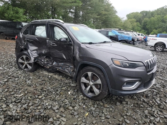2019 Jeep Cherokee Limited with VIN 1C4PJMDX7KD168482, listed as a Copart auction lot 57843555 with 79,009 mi miles and Salvage title. Bid and sale history available at DreamBid. Image 4.