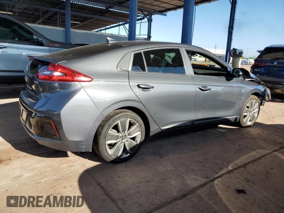 2019 Hyundai Ioniq Limited with VIN KMHC85LCXKU110859, listed as a Copart auction lot 59400815 with 75,901 mi miles and Salvage title. Bid and sale history available at DreamBid. Image 3.