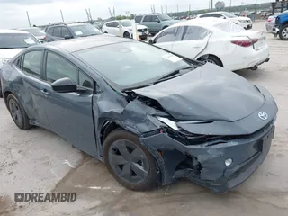 2024 Toyota Prius LE with VIN JTDACAAU8R3020656, listed as a IAAI auction lot 42461368 with 28,681 mi miles and . Bid and sale history available at DreamBid. Image 1.