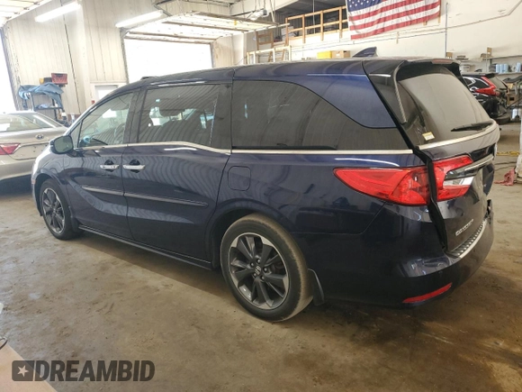 2022 Honda Odyssey Elite z VIN 5FNRL6H97NB011977, wystawiony jako Copart lot #56356345 z przebiegiem 58 803 mil mil oraz Szkoda całkowita • Salvage title. Historia ofert i sprzedaży dostępna na DreamBid. Obrazek 2.