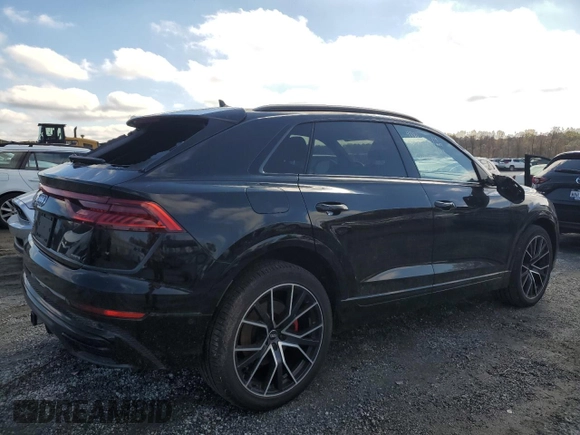2019 Audi Q8 Premium Plus with VIN WA1EVAF12KD016865, listed as a Copart auction lot 78934524 with 60,999 mi miles and Salvage Title. Bid and sale history available at carsss.com. Image 3.