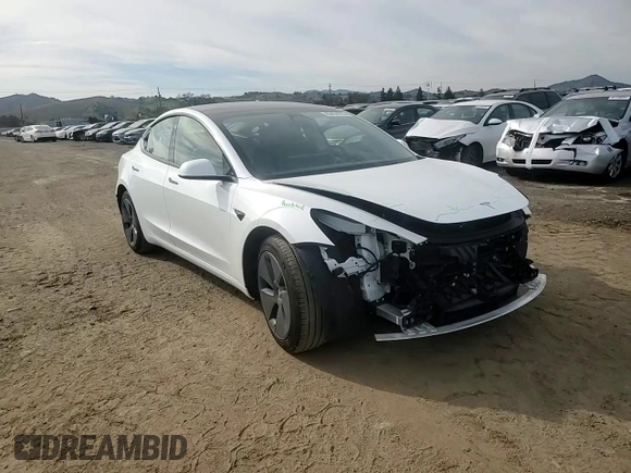 2023 Tesla Model 3 with VIN 5YJ3E1EA9PF546149, listed as a Copart auction lot 52104365 with 34,105 mi miles and Salvage Title. Bid and sale history available at DreamBid. Image 11.