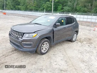 2018 Jeep Compass Sport with VIN 3C4NJCAB0JT335333, listed as a IAAI auction lot 42231636 with Not provided miles and . Bid and sale history available at DreamBid. Image 2.