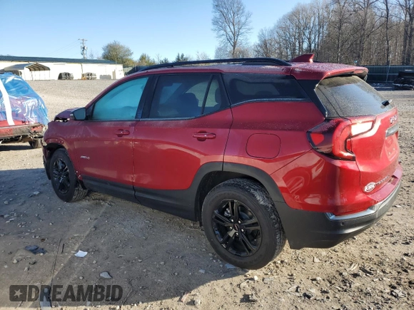 2024 GMC Terrain AT4 with VIN 3GKALYEG9RL389323, listed as a Copart auction lot 49922635 with 2,945 mi miles and Salvage Title. Bid and sale history available at DreamBid. Image 2.