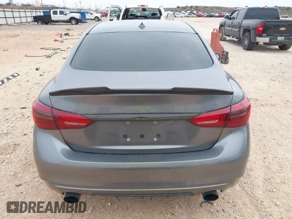 2018 Infiniti Q50 3.0t LUXE with VIN JN1EV7AR7JM432434, listed as a IAAI auction lot 41794112 with 48,666 mi miles. Bid and sale history available at carsss.com. Image 16.