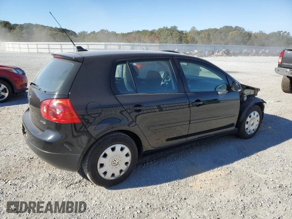 2009 Volkswagen Rabbit S with VIN WVWDA71K59W147903, listed as a Copart auction lot 76706654 with 73,297 mi miles and Salvage title. Bid and sale history available at DreamBid. Image 3.