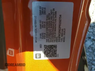 2023 Chevrolet Camaro ZL1 z VIN 1G1FK1R62P0152754, wystawiony jako Copart lot #47596115 z przebiegiem 698 mil mil oraz Szkody całkowita. Historia ofert i sprzedaży dostępna na DreamBid. Obrazek 12.