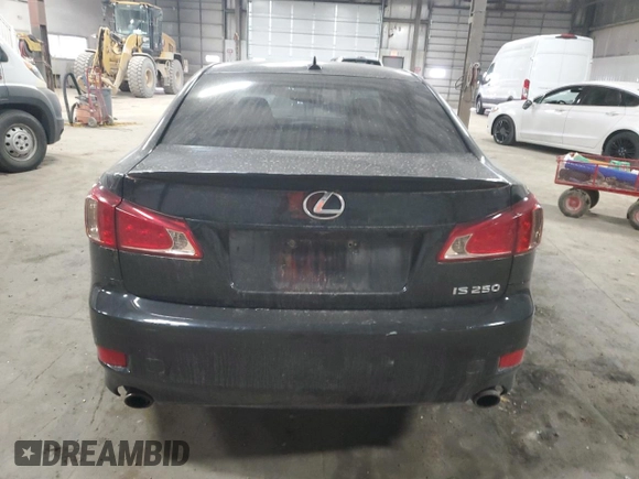 2013 Lexus IS 250 with VIN JTHBF5C26D5187477, listed as a Copart auction lot 51536255 with Not Provided miles and Salvage Title. Bid and sale history available at DreamBid. Image 6.