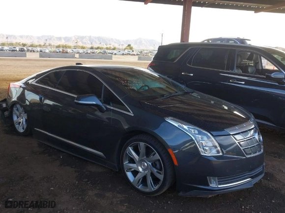 2014 Cadillac ELR with VIN 1G6RR1E41EU601063, listed as a IAAI auction lot 41637001 with NaN miles. Bid and sale history available at carsss.com. Image 13.