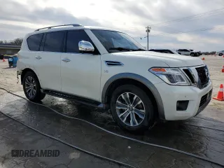 2020 Nissan Armada SL with VIN JN8AY2NC3L9618025, listed as a Copart auction lot 49819715 with 74,958 mi miles and Salvage Title. Bid and sale history available at carsss.com. Image 4.