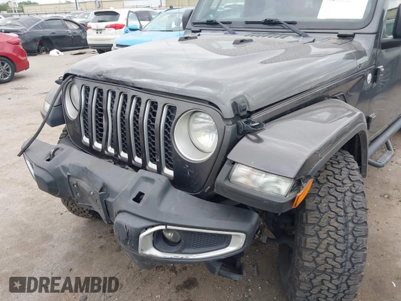 2020 Jeep Gladiator Overland with VIN 1C6HJTFG8LL166086, listed as a IAAI auction lot 42016222 with 102,232 mi miles and . Bid and sale history available at DreamBid. Image 6.