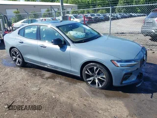 2024 Volvo S60 Plus Dark Theme with VIN 7JRL12FL5RG287493, listed as a IAAI auction lot 42295106 with 5,869 mi miles and . Bid and sale history available at DreamBid. Image 1.