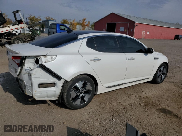 2013 Kia Optima Hybrid LX with VIN KNAGM4AD5D5040544, listed as a Copart auction lot 76875394 with 233,185 mi miles and Salvage Title. Bid and sale history available at carsss.com. Image 3.