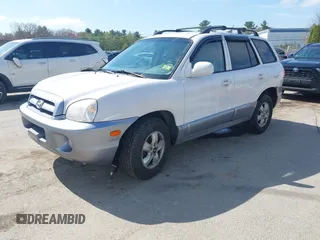 2005 Hyundai Santa Fe GLS with VIN KM8SC13D95U934500, listed as a IAAI auction lot 42190484 with 108,996 mi miles. Bid and sale history available at carsss.com. Image 2.