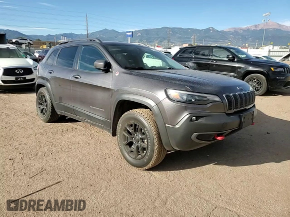 2020 Jeep Cherokee Trailhawk Elite with VIN 1C4PJMBN5LD549377, listed as a Copart auction lot 72636844 with 62,549 mi miles and Salvage title. Bid and sale history available at DreamBid. Image 12.