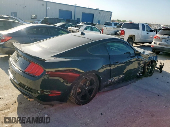 2021 Ford Mustang GT with VIN 1FA6P8CFXM5132329, listed as a Copart auction lot 52425335 with 49,262 mi miles and Salvage title. Bid and sale history available at DreamBid. Image 3.
