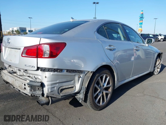 2011 Lexus IS 250 with VIN JTHBF5C27B5156476, listed as a IAAI auction lot 42282337 with 173,288 mi miles and . Bid and sale history available at DreamBid. Image 4.