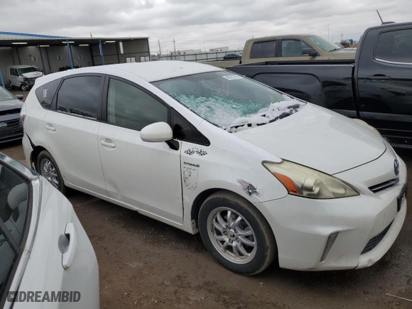 2012 Toyota Prius v Two with VIN JTDZN3EUXC3181794, listed as a Copart auction lot 48282755 with 613,803 mi miles and Salvage Title. Bid and sale history available at carsss.com. Image 4.